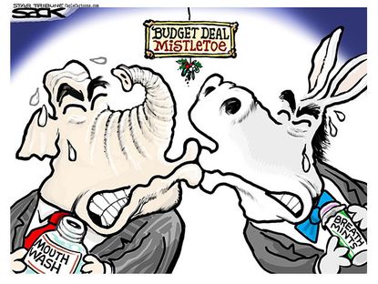 Political cartoon budget deal