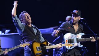 Tom Morello's guitar and vocal talents are in abundance on Bruce Springsteen's new album, High Hopes