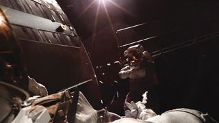 "We had to create CG astronauts for the wider shots of the spacewalk," comments Bair