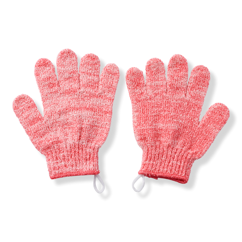 Pink Exfoliating Shower Gloves