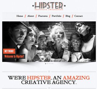 Portfolio WordPress theme - Hipster