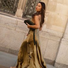 Vanessa wearing M&S dress