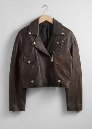 Oversized Biker Leather Jacket