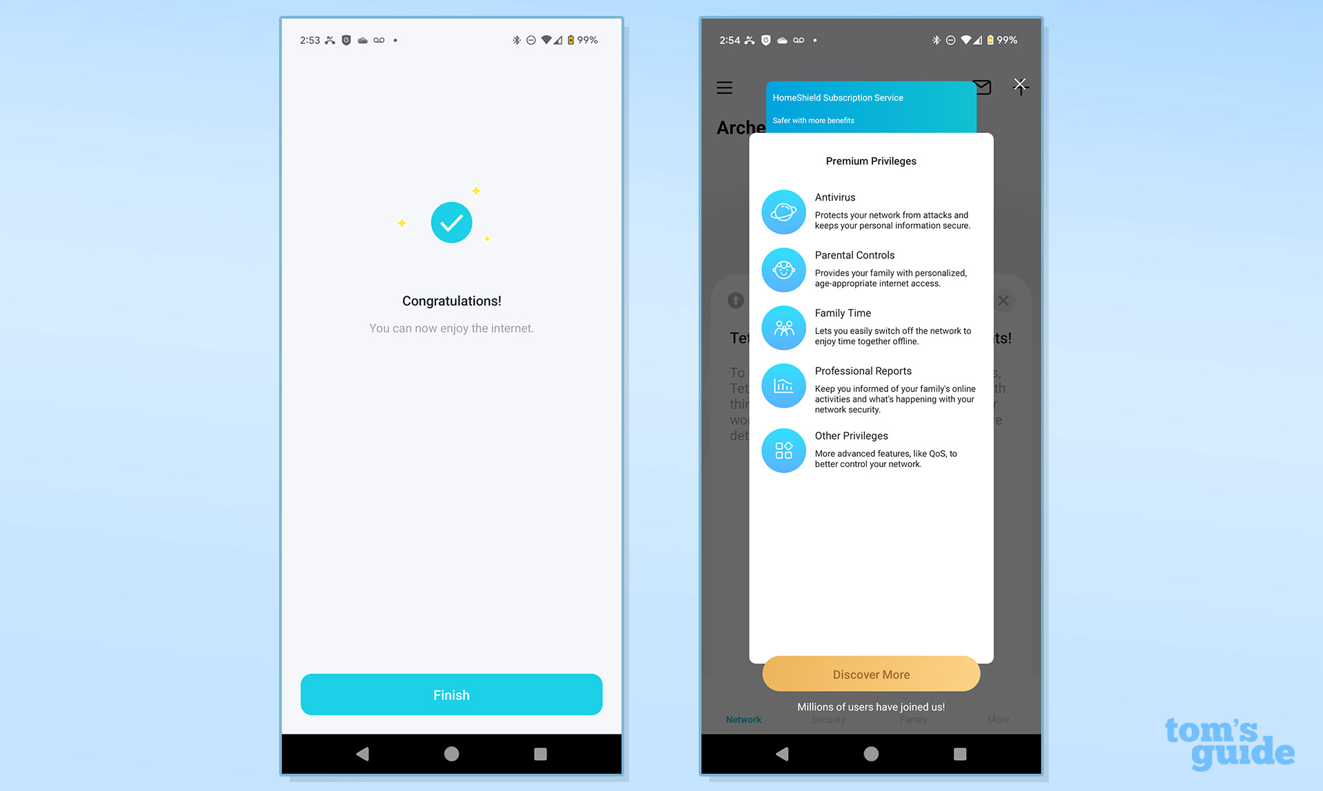 TP-Link Archer BE3600 app screenshot