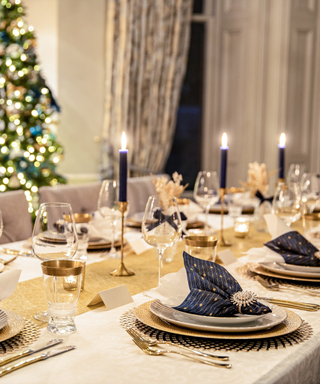 Snowflakes and Baubles Tablescape  White christmas decor, Christmas  chandelier, Christmas tablescapes