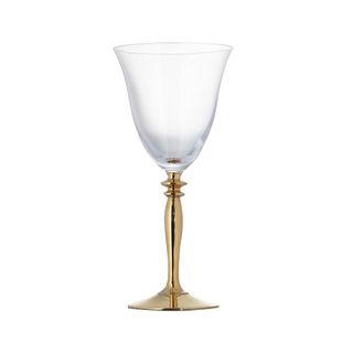 Gold Stem Wine Glass