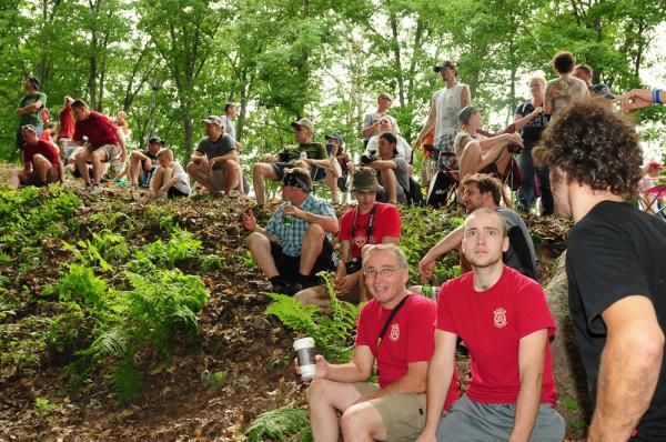 The number of fans on the course was impressive