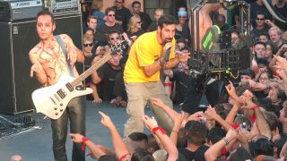 System Of A Down on the set of the Chop Suey! video