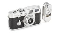 Vintage Leica M prototype camera photographed for Leitz Photographica Auction 45