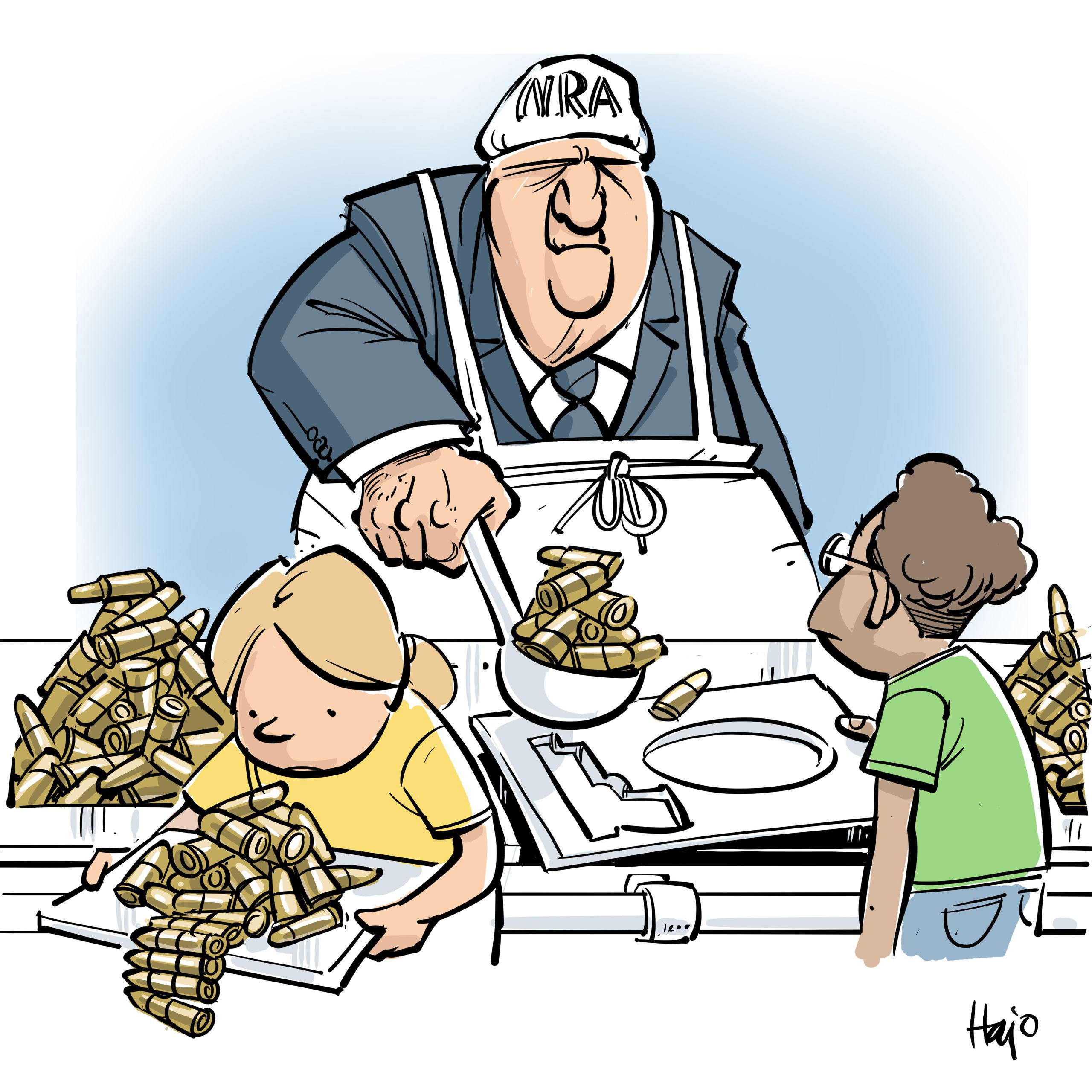 Editorial Cartoon U.S. NRA children mass shooting epidemic | The Week