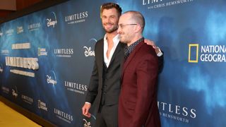 Chris Hemsworth and Darren Aronofsky attend the premiere of the Disney+ original series, from National Geographic, LIMITLESS WITH CHRIS HEMSWORTH