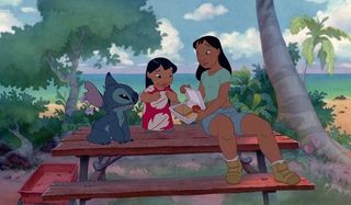 Lilo and Stitch family picnic with Nani
