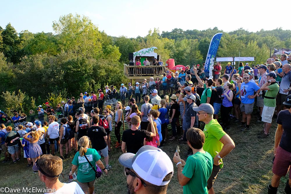 The crowds were thick atop Mt Krumpit and a disc jockey was taking requests