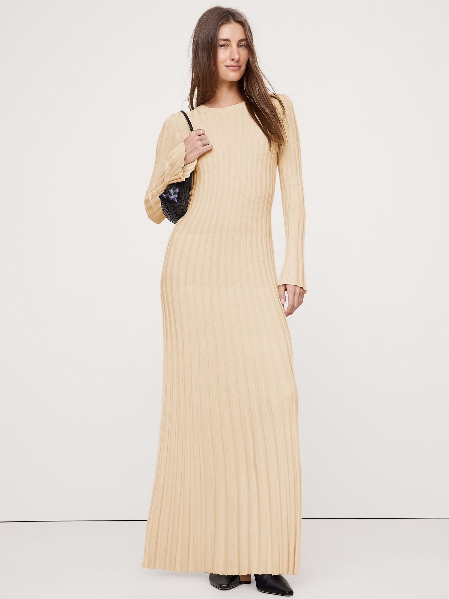 Banana Republic, Sculpted Ribbed Maxi Dress