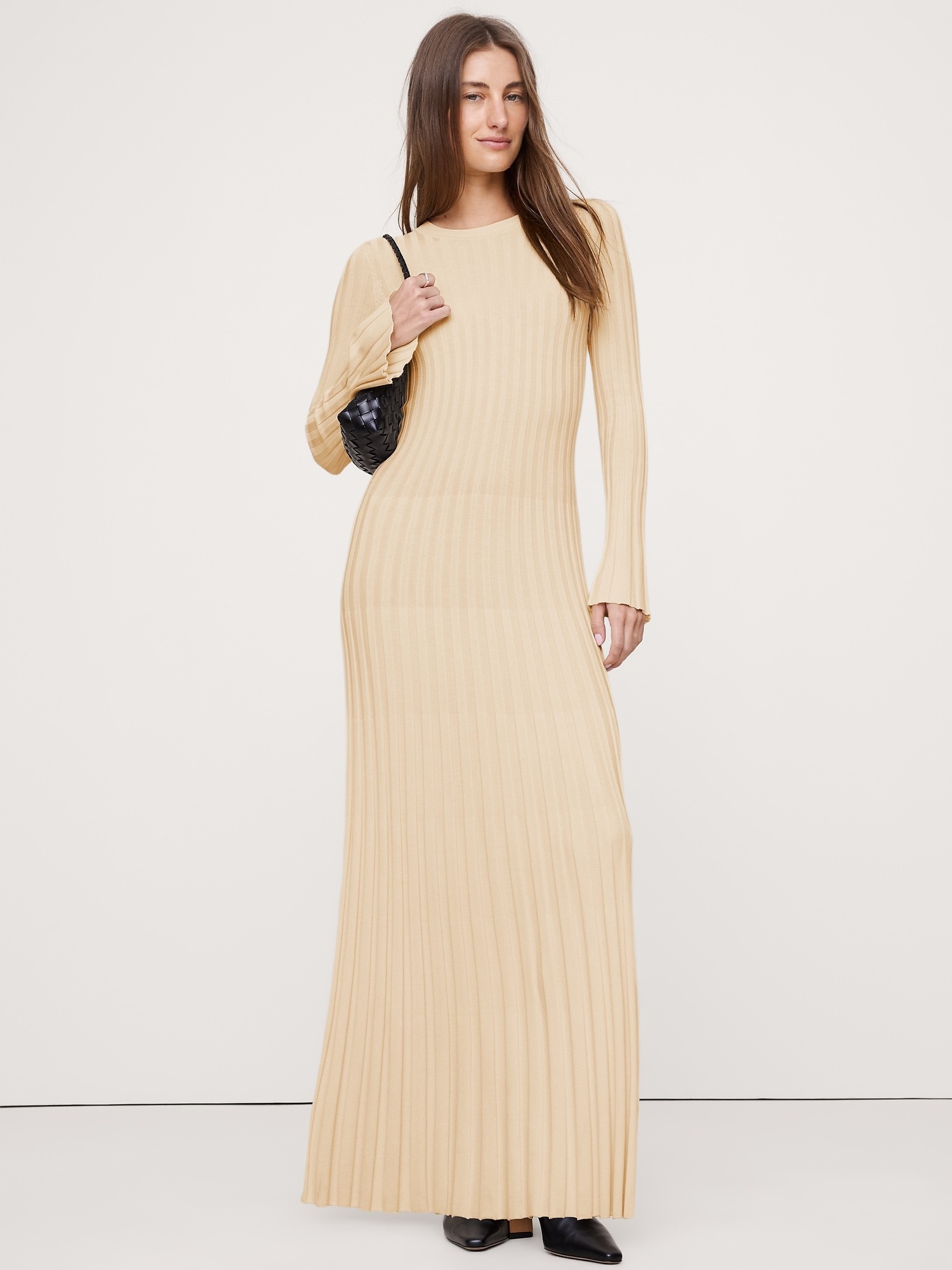 Banana Republic, Sculpted Ribbed Maxi Dress
