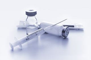 syringe, vial