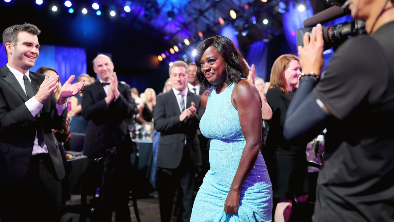 Viola Davis accepts the #SeeHer award at the 22nd Annual Critics' Choice Awards in California