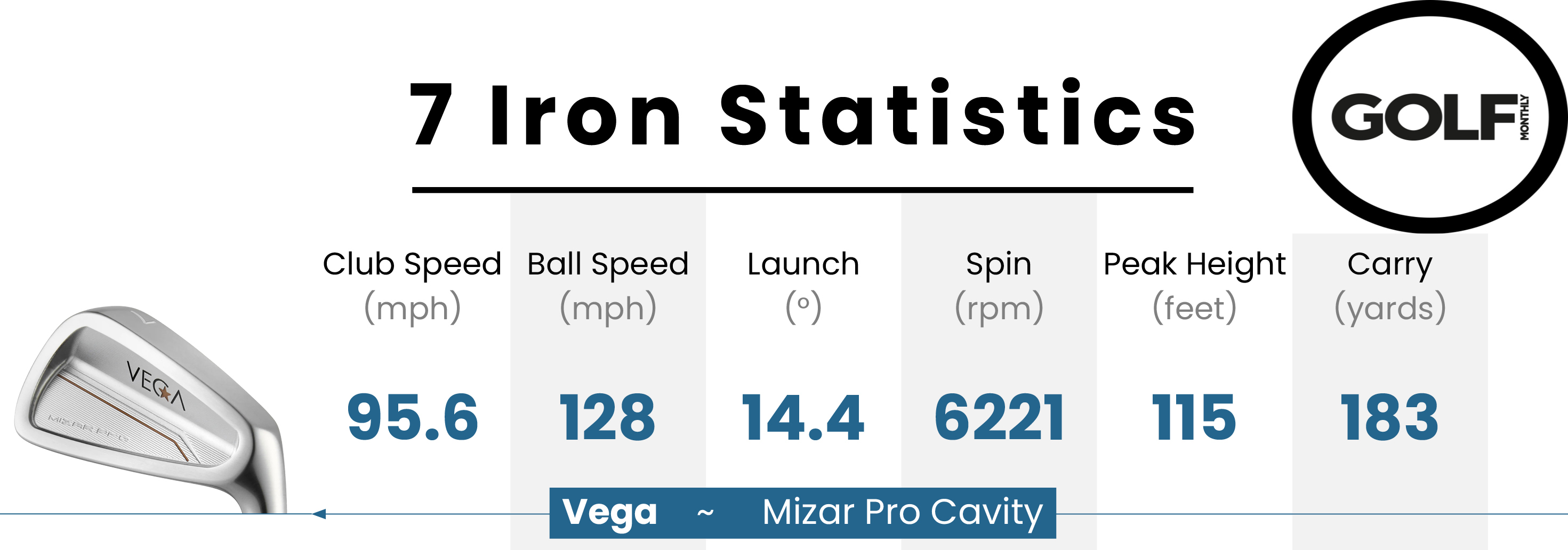 Photo of the Vega Mizar Pro Cavity Irons data