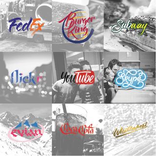 Handwritten logo designs