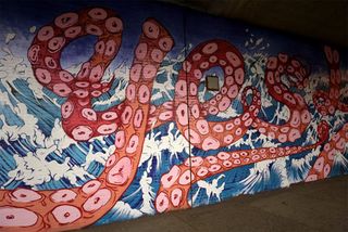 80-foot Sagmeister mural