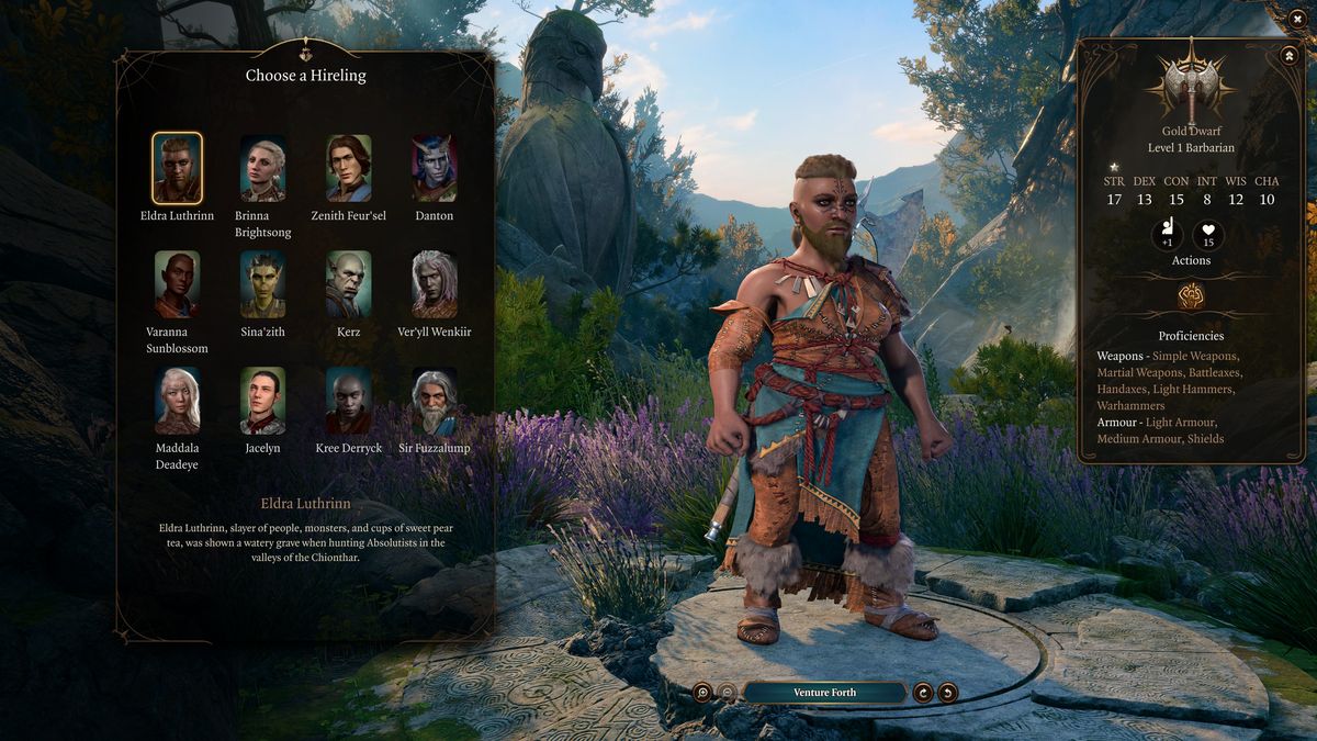 Baldur's Gate 3 hirelings