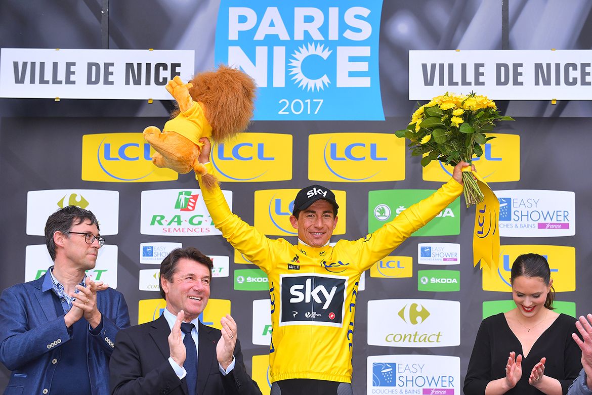 Sergio Henao, winner of the 2017 edition of Paris-Nice