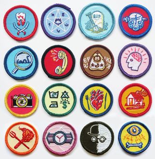 Twisted scout badges