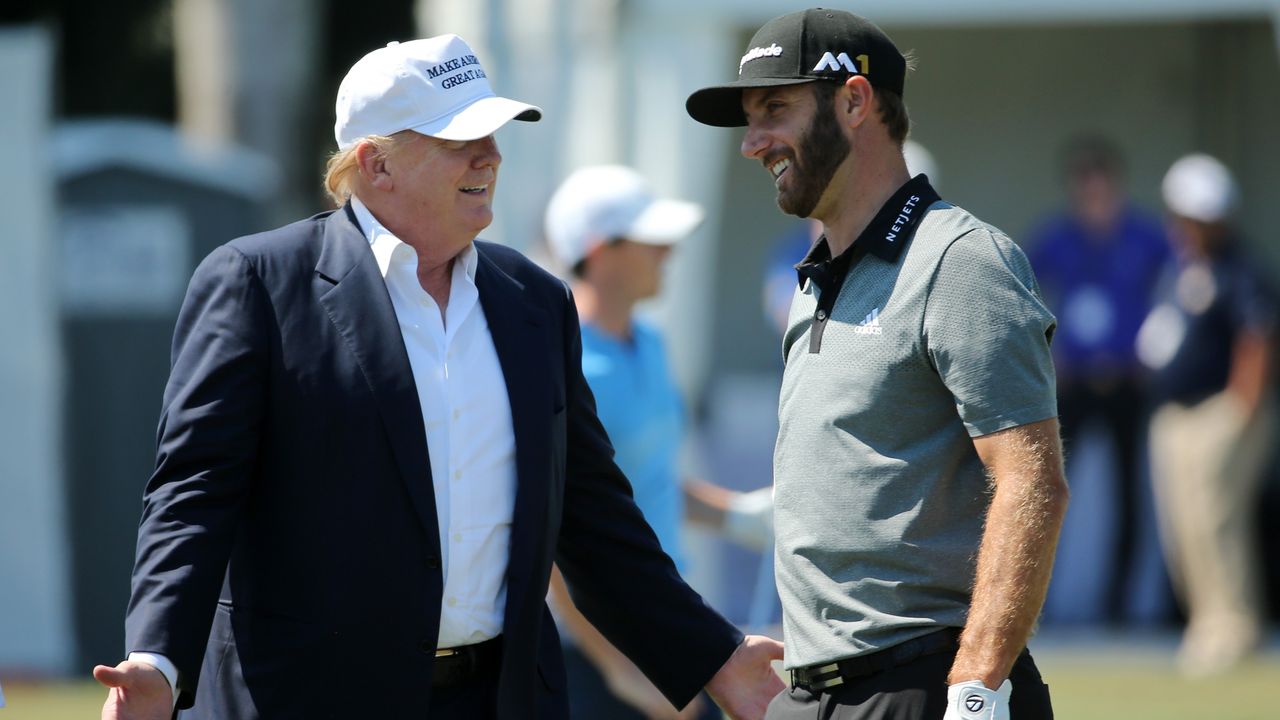 Donald Trump is set to play alongside Dustin Johnson as well as son Eric and Bryson DeChambeau in the LIV Golf Pro-Am ahead of the third event of the series, at Trump&#039;s New Jersey course