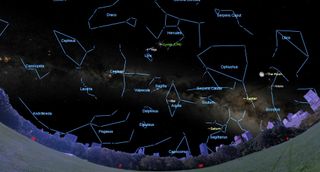 The annual Lyrids meteor shower, derived from particles dropped by comet C/1861 G1 (Thatcher), runs from April 16 to 28 and peaks on Monday, April 22. The meteors will streak away from a point in the sky (the shower's radiant) near the bright star Vega, which will be high in the eastern sky before dawn. The Lyrids can produce up to 18 meteors per hour, with occasional fireballs. Unfortunately, a bright, gibbous moon will wash out all but the brightest meteors this year.