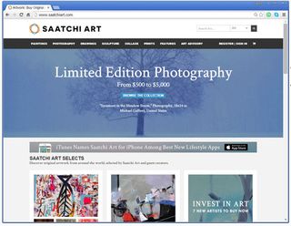 ...whereas Saatchi Art is more highbrow