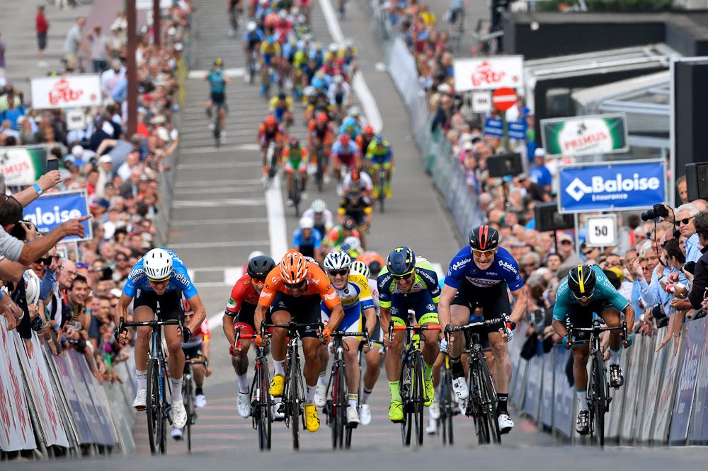 Andr&eacute; Greipel (Lotto Soudal) wins stage 2 of the Belgium Tour