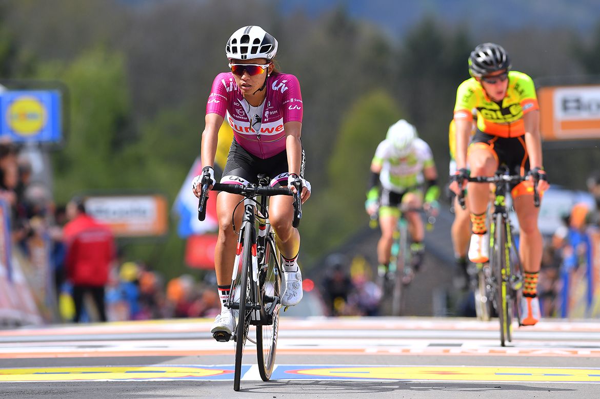 Coryn Rivera finished seventh at La Fl&egrave;che Wallonne.
