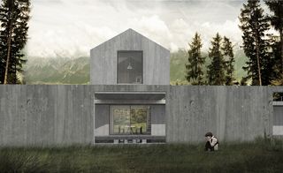 Derek Dellekamp paperhouse design, House for silence