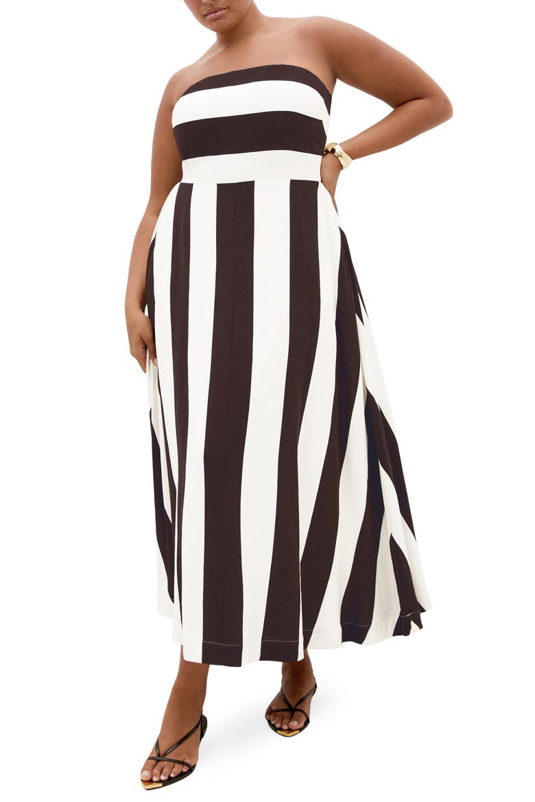 Simone Stripe Maxi Dress