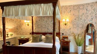 One of the romantic rooms at Burleigh Court