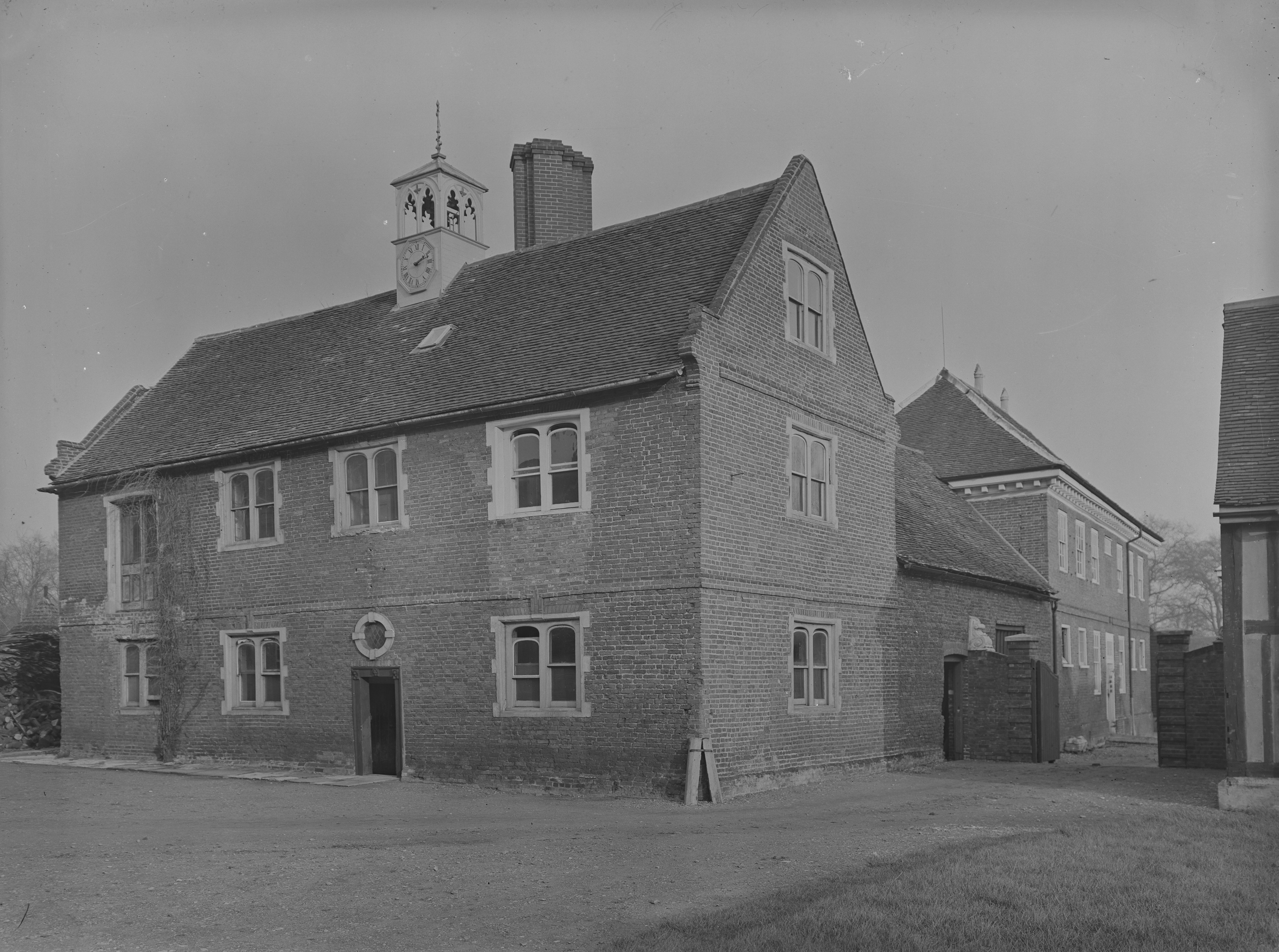Black and white images of Belhus house in Essex
