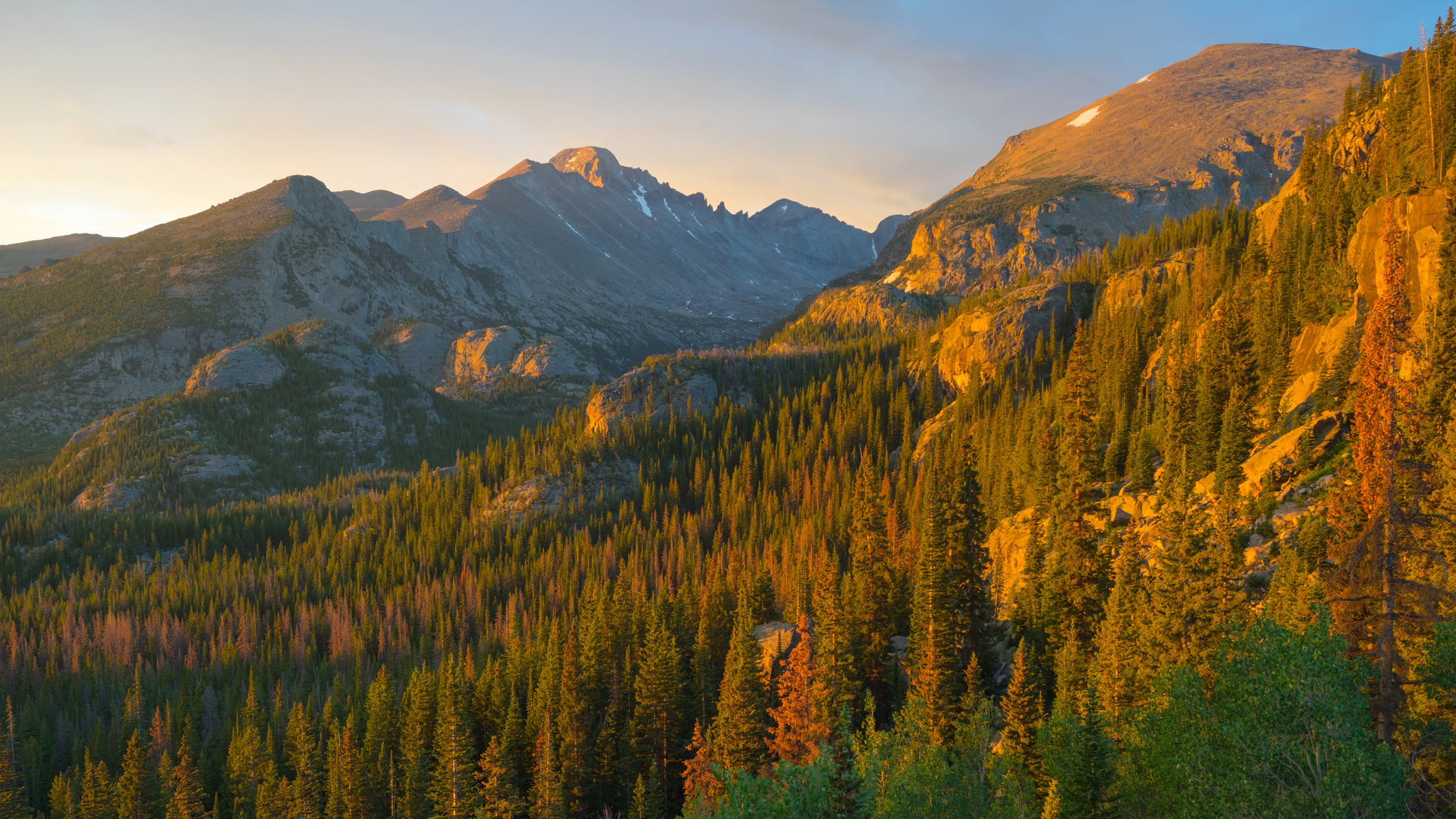 Longs Peak, Rocky Mountain National Park in Summer