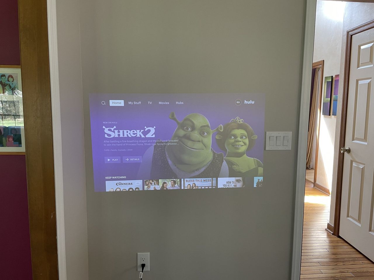 Xgimi Halo Projector Projected In Daylight