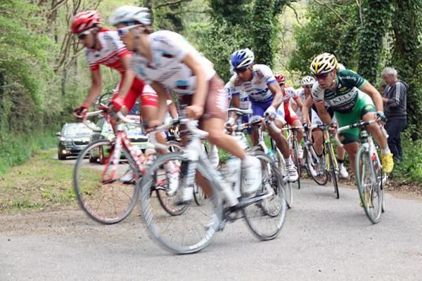 Mike Friedman (Kelly Benefit Strategies-OptumHealth) powers towards a KOM line.