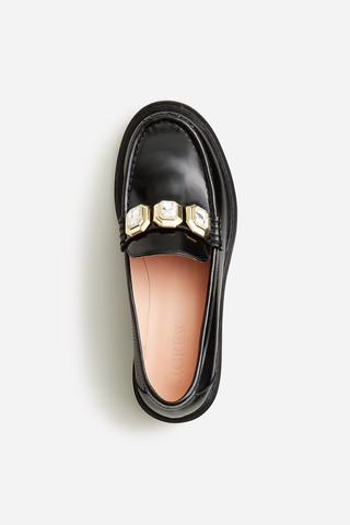 J.Crew loafers with crystals