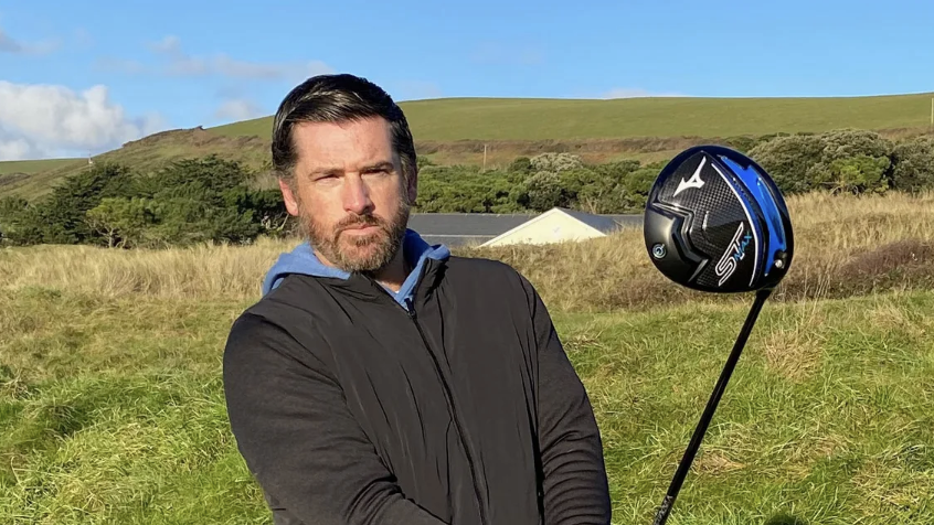Photo of Joe Ferguson testing the Mizuno driver