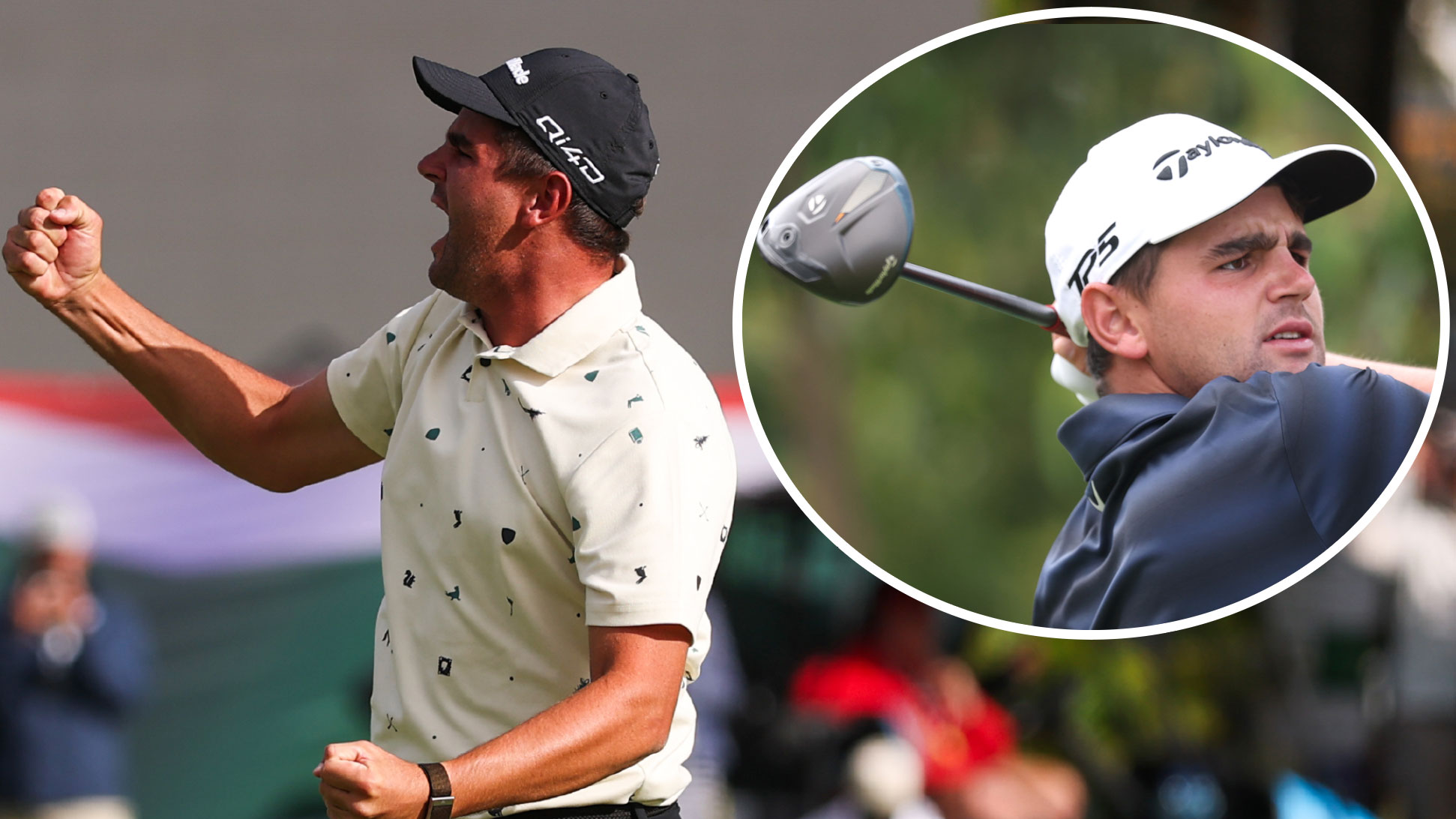 Casey Jarvis with his TaylorMade driver in South Africa 