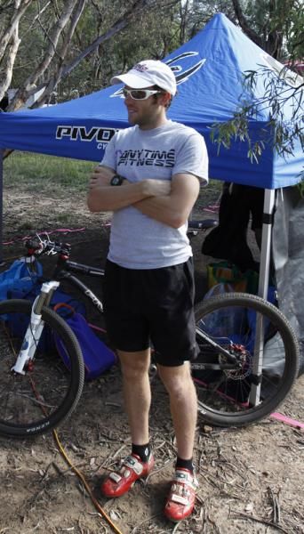 Reigning Australian and World Solo 24 Hour Champion Jason English before the race