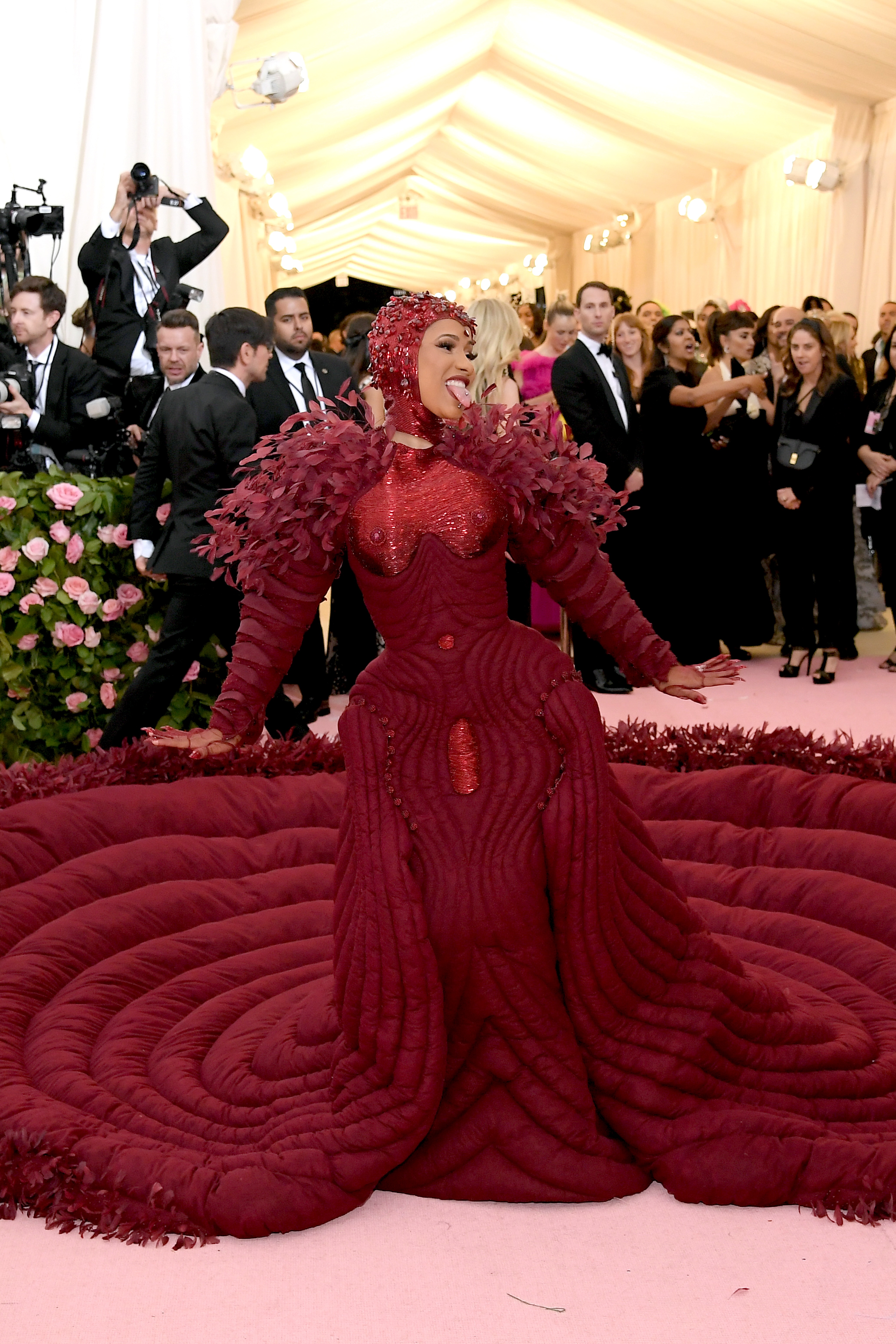 Cardi B attends The 2019 Met Gala Celebrating Camp: Notes on Fashion at Metropolitan Museum of Art on May 06, 2019 in New York City.