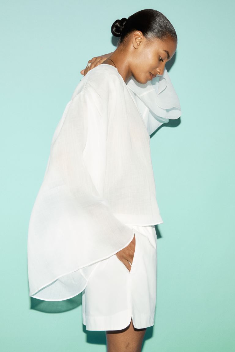 Cotton Shorts With Drawstring