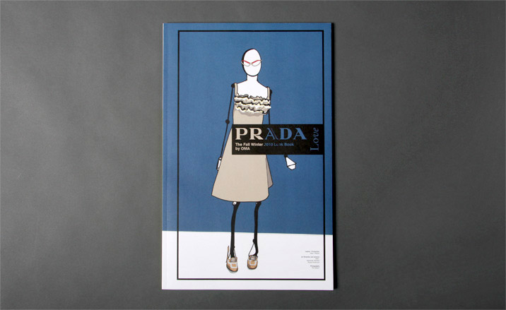 Front cover of the Prada AW 2010/11 look book