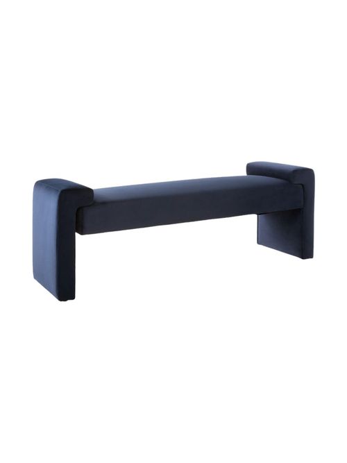 Brixton Bench in Dark Midnight Blue Velvet