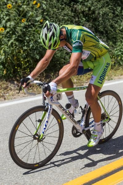 Peter Sagan (Liquigas-Cannondale) had enough after having to chase because of a flat