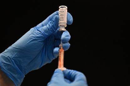A vaccine vial