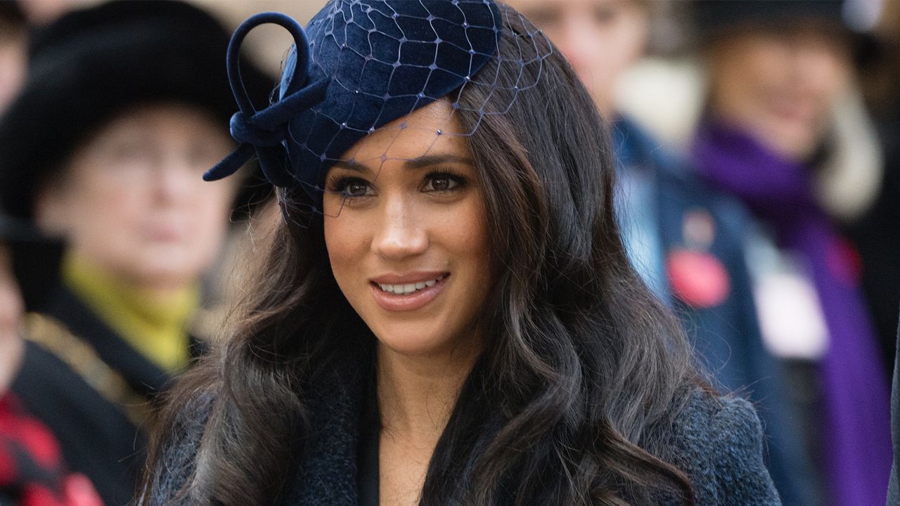 LONDON, ENGLAND - NOVEMBER 07: Meghan, Duchess of Sussex attends the 91st Field of Remembrance at Westminster Abbey on November 07, 2019 in London, England. (Photo by Samir Hussein/WireImage)